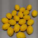 Toopify 20pcs Yellow Artificial Lemons,Fake Fruit Lemons Artificial Lifelike Simulation Lemon for Home House Kitchen Party Decoration