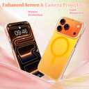 OOK Magnetic Color-Shifting Iridescent Case for iPhone 17 Pro, Orange