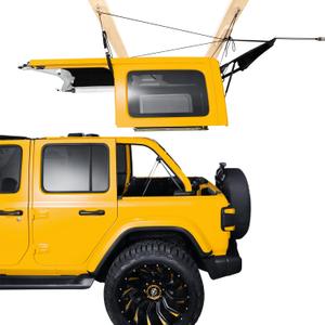 Hard Top Removal Lift for Jeep Wrangler, Compatible with All Wrangler JK JL Models, Easy One-Person Operation Roof Hardtop Hoist Anti-Drop System, Supports 8-16 ft Ceiling, 8 TKnobs