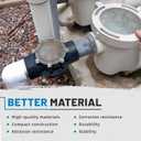 7305 Check Valve Replacement for Jandy 2 Inch to 2-1/2-Inch Check Valve pvc 180-Degree Compatible with Pool and Spa