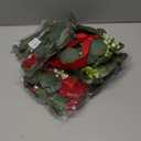 4 Pack 12 Inch Christmas Kitchen Decor Mini Christmas Wreath Small Cabinet Wreaths with Red Bow Eucalyptus Leaves Flowering Boxwood Branches Red Berry Xmas Wreaths for Windows Door Wall Stairs Home