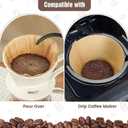 200 Count Cone Coffee Filters #4, Clinuse Unbleached Size 04 Coffee Filters 8-12 Cup, Disposable Natural Paper Filters, No.4 Cone Filters for Ninja, Cuisinart, Pour Over and Drip Coffee Maker