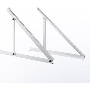 Renogy Solar Panel Mounting Brackets 50in, Adjustable Solar Panel Mount with with Foldable Tilt Legs  Compatible with Flat Surfaces, Supports Up to 320W or 2 x 100W Renogy Panels.
