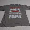 My Favorite T-Ball Player Calls Me Papa Cute T-Shirt (Small, Grey)