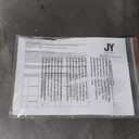 JONATHAN Y UMB1002D Tracy 9 ft. Classic MidCentury Scalloped Fringe Market Patio Umbrella with Auto-Tilt, Crank, Wind Vent and UV Protection in White/Black