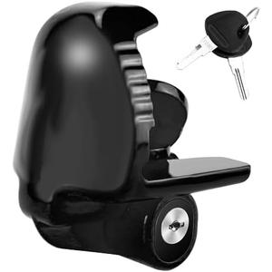 Cenipar Trailer Hitch Lock Universal Size Fit 1-7/8", 2", and 2-5/16" Couplers, Heavy Duty Steel, for Vehicles, Trailers, and RVs(Black)