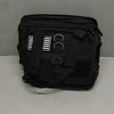 Tactical Lunch Box for Men, Large Insulated Lunch Bag for Adult, Heavy Duty Double Deck Expandable Lunch Cooler Bag with American Flag, Leakproof Soft Lunch Pail for Work Office Camping - Black (16.5L)