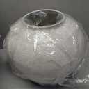 RYDDELIGHOME Large Round White Cement Vase