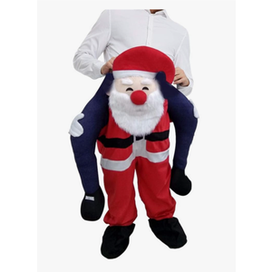 Santa Claus Shoulder Carry Christmas Costume Ride On Me Mascot Fancy Party Dress Adult
One Size