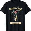 Santa Cruz Skeleton Surfing & Skateboarding T-Shirt, M