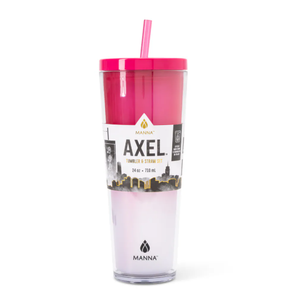 Manna Axel Tumbler Plastic 24oz Pink
