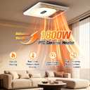 Bathroom Exhaust Fan with Heater, Bathroom Exhaust Fan with Light&Audio 7in1
