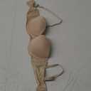 Plusexy Women's Push Up Strapless Bra Thick Padded Underwire Convertible Multiway Bras (34C, Nude)