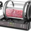 15 Minute Vacuum Tumbler Marinator for Meat Vegetable with Leak Proof Clip and Free Meat Tenderizer