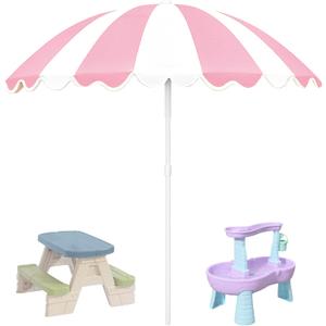 Water Table Umbrella, UV Protection Beach & Picnic Table Umbrella, Heavy Duty Portable Outdoor Shade for Sand Play, Camping, Garden & Backyard.