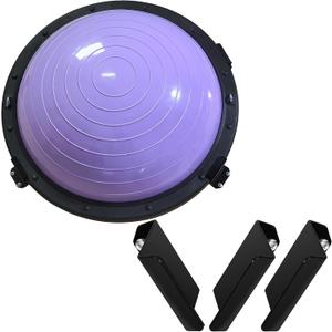 Heavy Duty Balance Trainer Ball Holder Wall mount,Half Exercise Ball Storage Bracket for Strength Fitness Ball,Yoga Stability Ball Rack Organizer for Home Gym Workouts