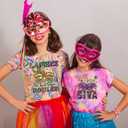 Carnival Iron on Sticker Decal Mardi Gras Patches for Clothing Mask Flower Washable Heat Transfer Decals Vinyl Stickers for Clothes Bag T-Shirt DIY Decor