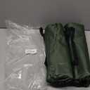 2 Pack Foldable Camping Chairs with Mesh Backrest,Ultra-Light Portable Beach Chairs with Carry Bag for Sunbathing Swimming Poolside Picnic Lawn Road Trips (Green)