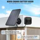 Solar Panel for Blink Camera, Solar Panel Compatible with Blink Outdoor (3rd Gen) XT XT2 Camera, IP65 Waterproof, 13.12ft Cable, Wall Mount