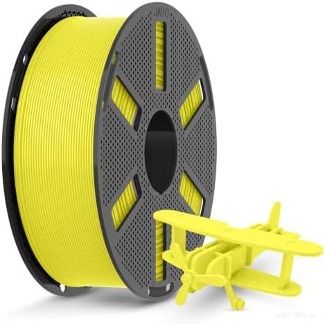 JAYO High Speed Matte PETG Filament 1.75mm Yellow, 1.1kg Reusable Spool | Fast Printing 30-600mm/s, High Toughness, Impact Resistance, Most FDM 3D Printers