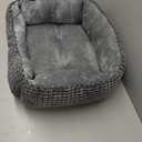 MIXJOY Dog Bed for Large Medium Small Dogs, Rectangle Washable Sleeping Puppy Bed, Soft Calming Cat Beds for Indoor Cats, Orthopedic Pet Sofa Bed, Anti-Slip Bottom with Multiple Size (20'', Grey)