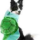 NACOCO Halloween Dog Turtle Costume - Pet Christmas Cosplay Clothes Puppy Funny Winter Warm with D-Ring Soft Coat Outfit Apparel Vest for Small Medium Large Dogs (Green, XL) (X-Large (Pack of 1), Green turtle)