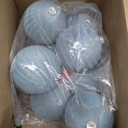 Syhood 8 Pcs 6 Inch Velvet Christmas Balls Large Velvet Ornaments Balls Xmas Tree Decorations Hanging Flocked Ornaments for Christmas Tree Home Garland Holiday Party Decor (Dusty Blue)