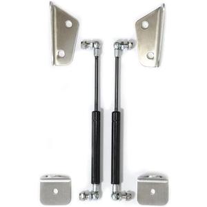 Sprinter Hood Strut Kit, Hydraulic Gas Shocks for Mercedes-Benz Sprinter 2019+, Eliminates Factory Hood Prop, Easy 10-Min Install, Stainless Steel Brackets, CNC Cut for Precise Fitment