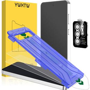 YWXTW 2 Pack Matte Screen Protector for Samsung Galaxy S26 Ultra + 1 Set Camera Lens Protector, [Smooth as Silk] [Fingerprint Unlocking] Anti Glare Anti Fingerprint Tempered Glass Screen