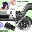 Juome Electric Grill Brush for Outdoor Grill, Cordless Rechargeable BBQ Grill Cleaner with 180Adjustable Angle, Grill Cleaning Brush Kit with Grill Scraper, BBQ Grill Tools Accessories