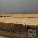 MAXYOYO Accent Chair with Ottoman Adjustable Backrest, Tufted Living Room Chair Upholstered Lounge Chair with Footrest Set, Modern Chair Cozy Reclining for Reading Room, Black