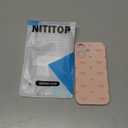 NITITOP Compatible for iPhone 17 Case Cute Aesthetic Love Hearts Bow Knot Pattern for Women Girl Bowknot Slim Fit TPU Bumper Shockproof Full Camera Protection Cover - Pink