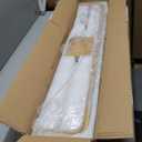 Sedelan Wood Linear Pendant Light, Dining Room Light Fixture, Modern Kitchen Pendant Lighting for Dining Room Kitchen Island Living Room Office Bar, Aluminum Woodgrain Print