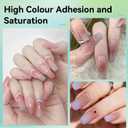 JODSONE 20 Colors Airbrush Gel Nail Polish Set for Nail Gradients No Dilution Gel Nail Polish DIY Various Patterns Nail Art, Girls Christmas Gift