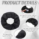 2 Pcs Hair Dryer Heat Shield with 10 Disposable Plastic Hoods(Black)