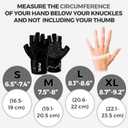 MhIL Workout Gloves for Women – Breathable Gym Gloves for Women with Palm Protection and Enhanced Grip – Padded Weight Lifting Glove for Womens with Wrist Wraps Support Weightlifting Exercise Cycling, Large: 8.1 – 8.6” / 20.6 – 22 cm