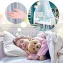 VISATOR Mosquito Net Bed Canopy for Girls,King Canopy Bed Curtains Queen Size from Ceiling,Dome Mosquito Netting Bed Tent Twin Girls Canopy Bed Decor for Baby Crib,Kid Bed and Adult Beds (White Dome)