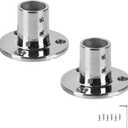 Durable Marine Grade Boat Hand Rail Base, 316 Stainless Steel Round 90 Degree Base Rail Fitting for 7/8 inch or 1 inch Tube (2-Pack)