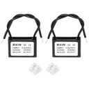 sourcing map 3 Pcs CBB61 Capacitor, 0.8uF 450V 2-Wire Ceiling Fan Motor Starting Capacitor for Ceiling Fan, Motor Generator, Blower, Exhaust Fan, Black