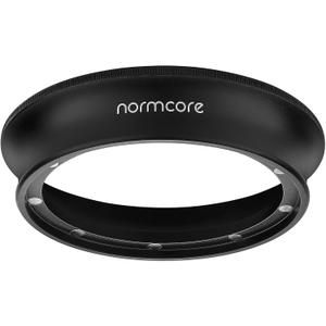 Normcore 58mm Magnetic Dosing Funnel V2 - Espresso Coffee Dosing Ring - 18mm Anodized Aluminum with 9 magnetized Steel Compatible with 58mm Portafilter (Black)
