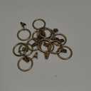 Ivilon Drapery Curtain Clip Rings - Clips Ring for Panels 1.7", Set of 14 Warm Gold