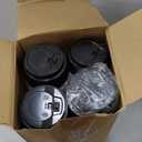 Sliner 120 Pcs Christmas Snowman Disposable Paper Coffee Tea Cups with Lids Winter Wonderland Xmas Cocoa Cups for Juice Hot Cold Beverage Drinks Seasonal Holiday Party Supplies(12 oz)