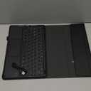 Keyboard Case for Lenovo Tab K10 2021/M10 FHD Plus 2022 2nd Gen 10.3inch Tablet, Wireless Keyboard Multi Angle Bracket Protective Cover, PU Soft Silicon Border (Black,Backlit TouchPad)