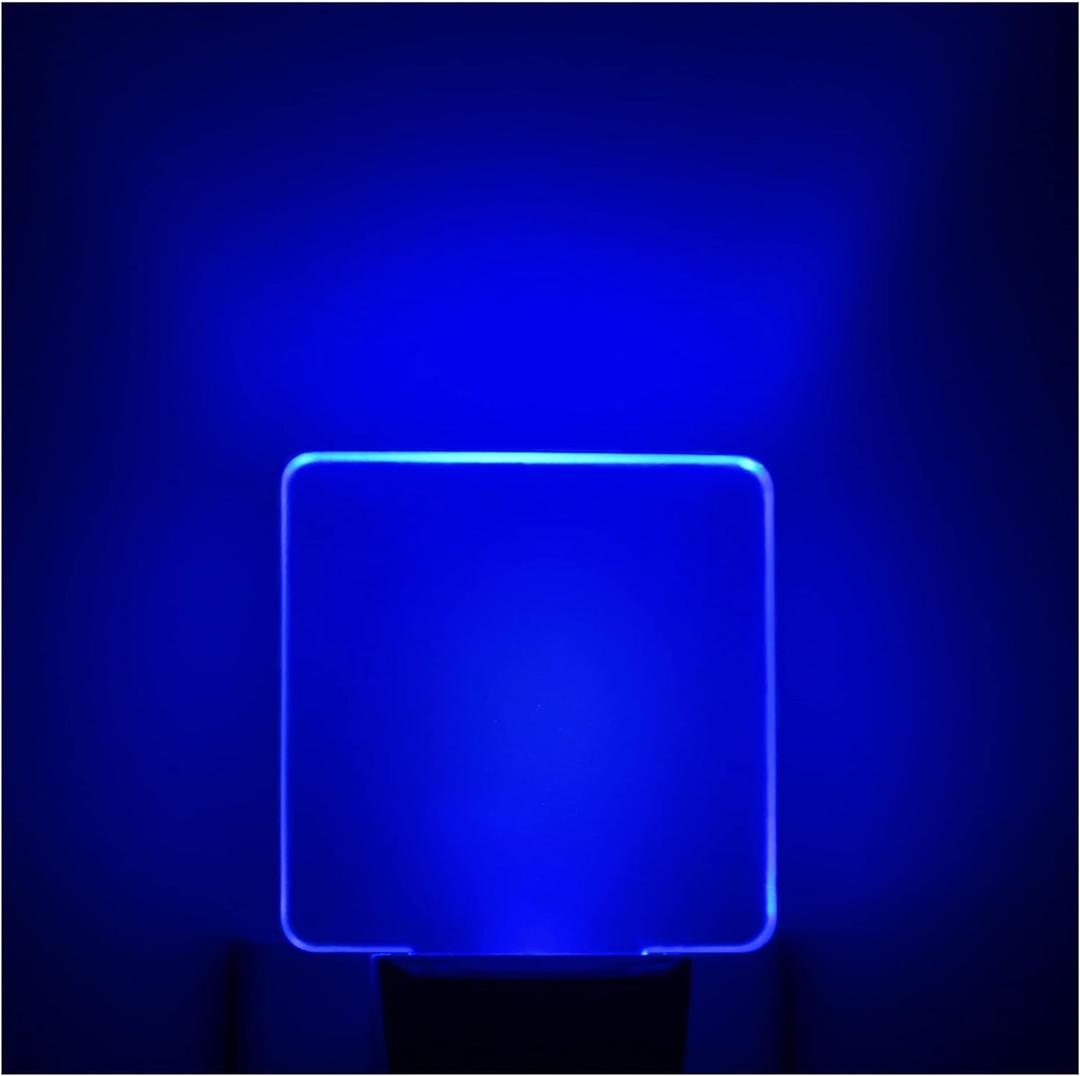Blue Led Night Light Plug in - 4 Pack Dusk to Dawn Blue Night Light Auto ON Off 0.5W Suitable for Bathroom Hallway Nursery Bedroom Stairs Kitchen Adults Kids Halloween Christmas Decor