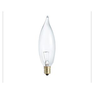 Philips DuraMax 40W Clear Candelabra BA9 Incandescent Bent Tip Light Bulb (2-Pack)