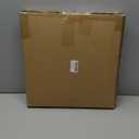 Linen Folding Storage Ottoman - Foot Rest Stool with Cross Divider Foldable Coffee Table for Living Room, Bedroom, 15 x 15 x 15 inches (Grey)