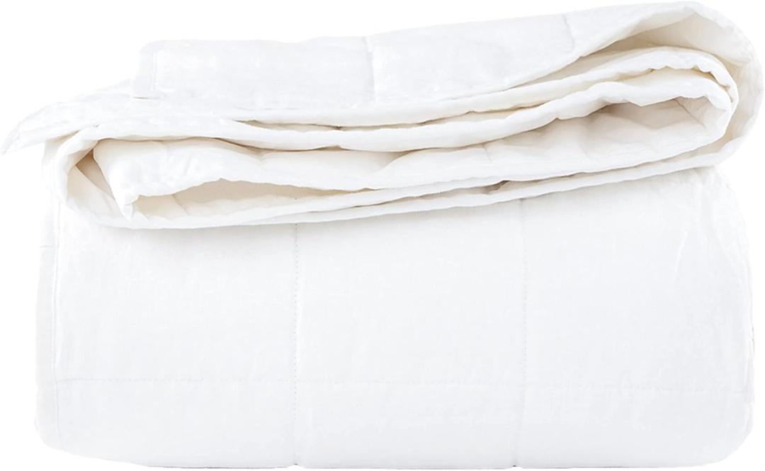 Full/Queen 94 X 96 Linen Quilt White One Size