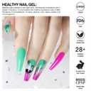 beautilux Gel Nail Polish, 6 Colors 10ml Gel Polish, Soak Off Pastel Nail Gel Nail Art Starter Manicure Salon (MT-02)
