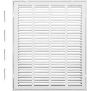 VEVOR Return Air Filter Grille, Fits W20 x H25 Inch Duct Opening, Filter Not Included, Return Air Vent Cover for Wall, Powder-Coated Steel Return Air Grill Detachable Face/Door for 1 inch Filters