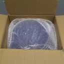 FOCUSLINE 100 Count Clear Plastic Plates 9 Inch, Disposable Heavy Duty Dinner Plates- Premium Hard Plastic Plate Fancy Disposable Clear Plates for Weddings, Parties and Events